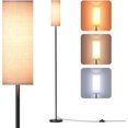 thumbnail image 1 of CAALOGT Floor Lamp, Modern Standing Lamp with 3 Color Temperatures, Foot Switch, for Living Room, Bedroom (9W LED Bulb ), 1 of 7