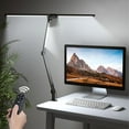 thumbnail image 1 of CAALOGT LED Desk Lamp, Dual Head 3-Light with Remote Control and Stepless Dimming, 1 of 9