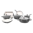 CAANNASWEIS 11 Piece Enameled Cast Iron Cookware Set, Heavy Duty ...