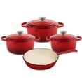 thumbnail image 1 of CAANNASWEIS 7 Piece Cast Iron Cookware Set, Pre-Seasoned Heavy Duty Pots and Pans Collection for Home Kitchen, Induction Compatible, 1 of 10