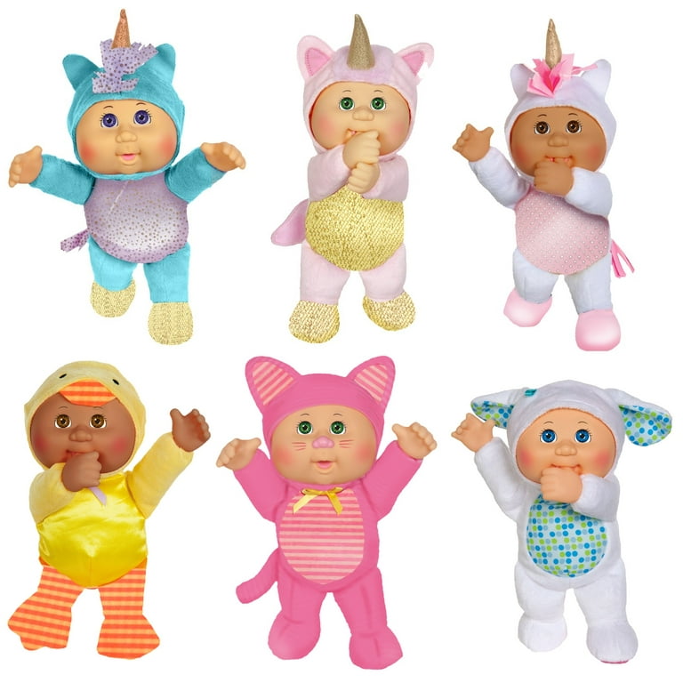 CABBAGE PATCH KIDS Collectible 9in Cuties 3PK Assortment - Includes One 3  Pack, Styles May Vary 