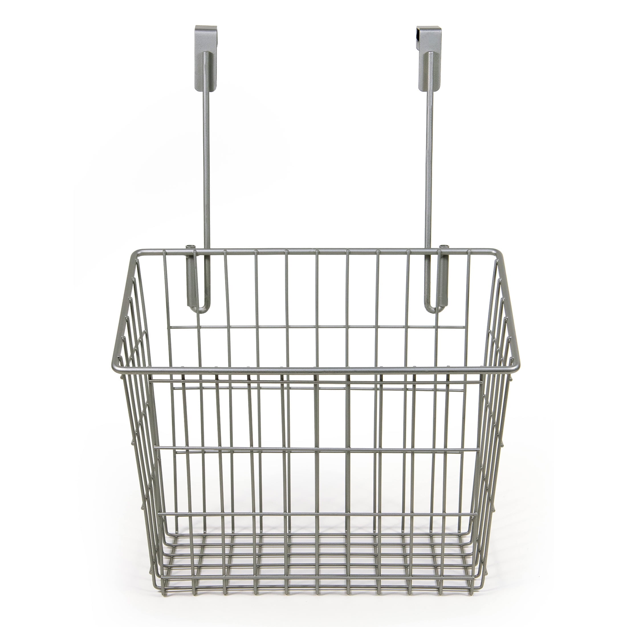 Mainstays Over-the-Cabinet Metal Basket Organizer, Silver