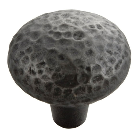 Hickory Hardware Mountain Lodge 1-3/8 Inch Diameter Black Iron Cabinet Knob P3063-BI