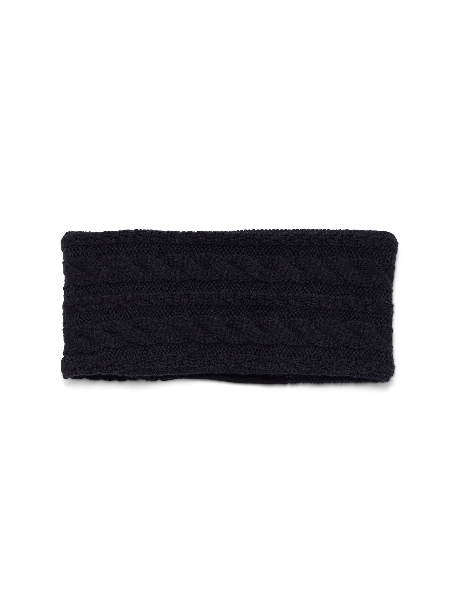 Ozark Trail Women's Cable Knit Reversible Headband, Black