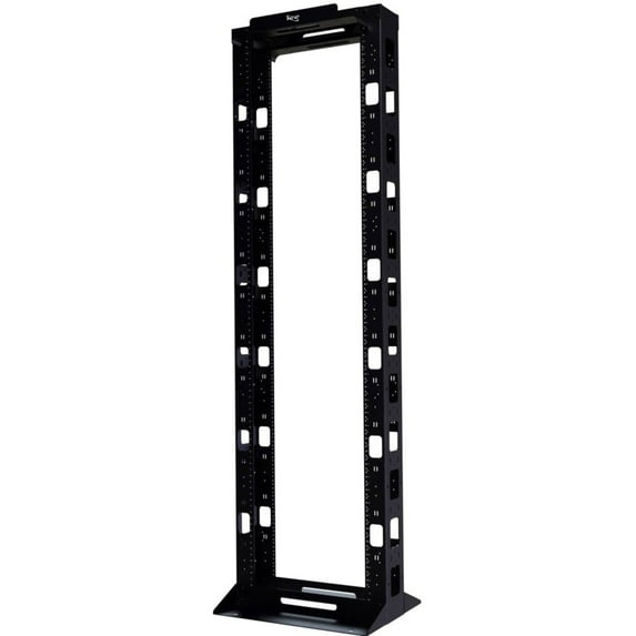 CABLE MNGMENT RACK- HYBRID- BLACK- 7ft