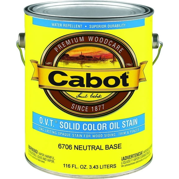 Cabot Creamery Oil Stain - Durable, Solid, Oil Finish - 1 Gal