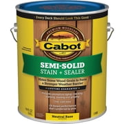 Cabot Creamery Exterior Stain Semi-Solid Neutral - Oil-Based, Semi-Gloss, Gallon   Exterior Wood Surfaces, UV-Resistant Formula