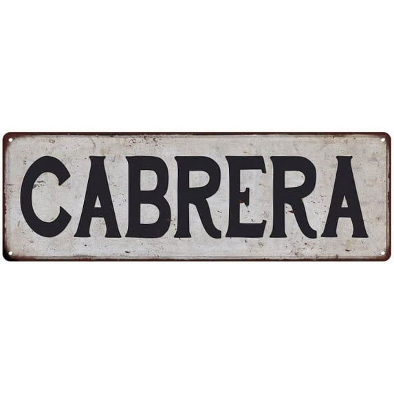 CABRERA Vintage Look Rustic Chic Metal Sign 6x18 106180036729