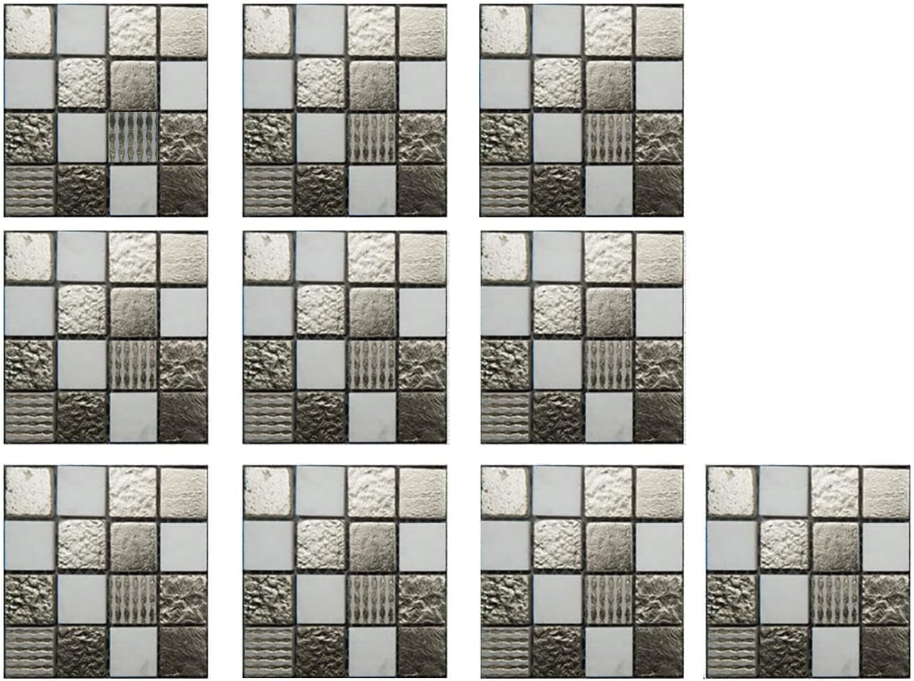 CAC10 Sheet Peel and Stick Backsplash Tiles Wall Subway Tile Stick