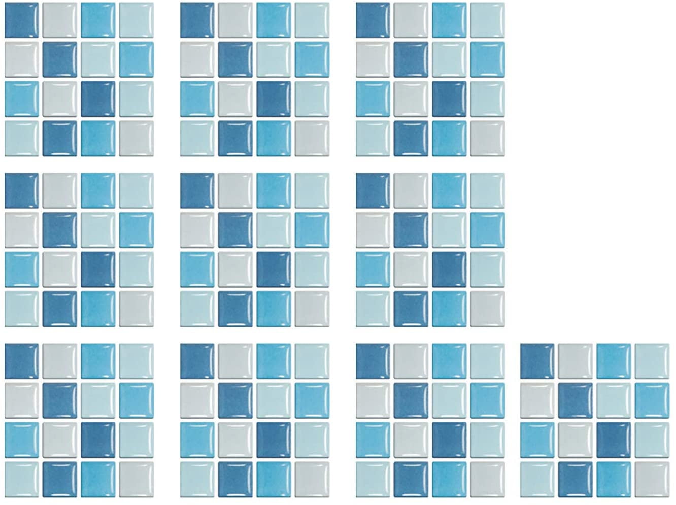 CAC10 Sheet Peel and Stick Tile Stickers Self Adhesive Wall Tile Self