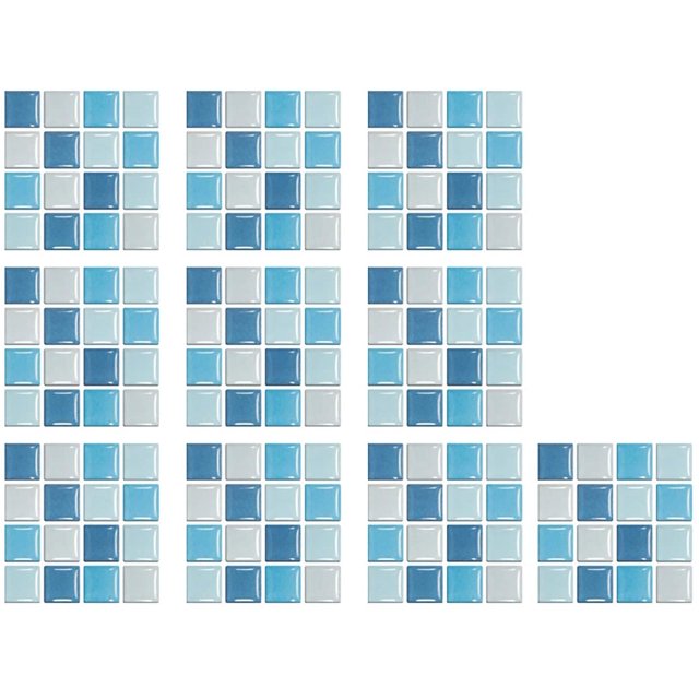 CAC10 Sheet Peel and Stick Tile Stickers Self Adhesive Wall Tile Self