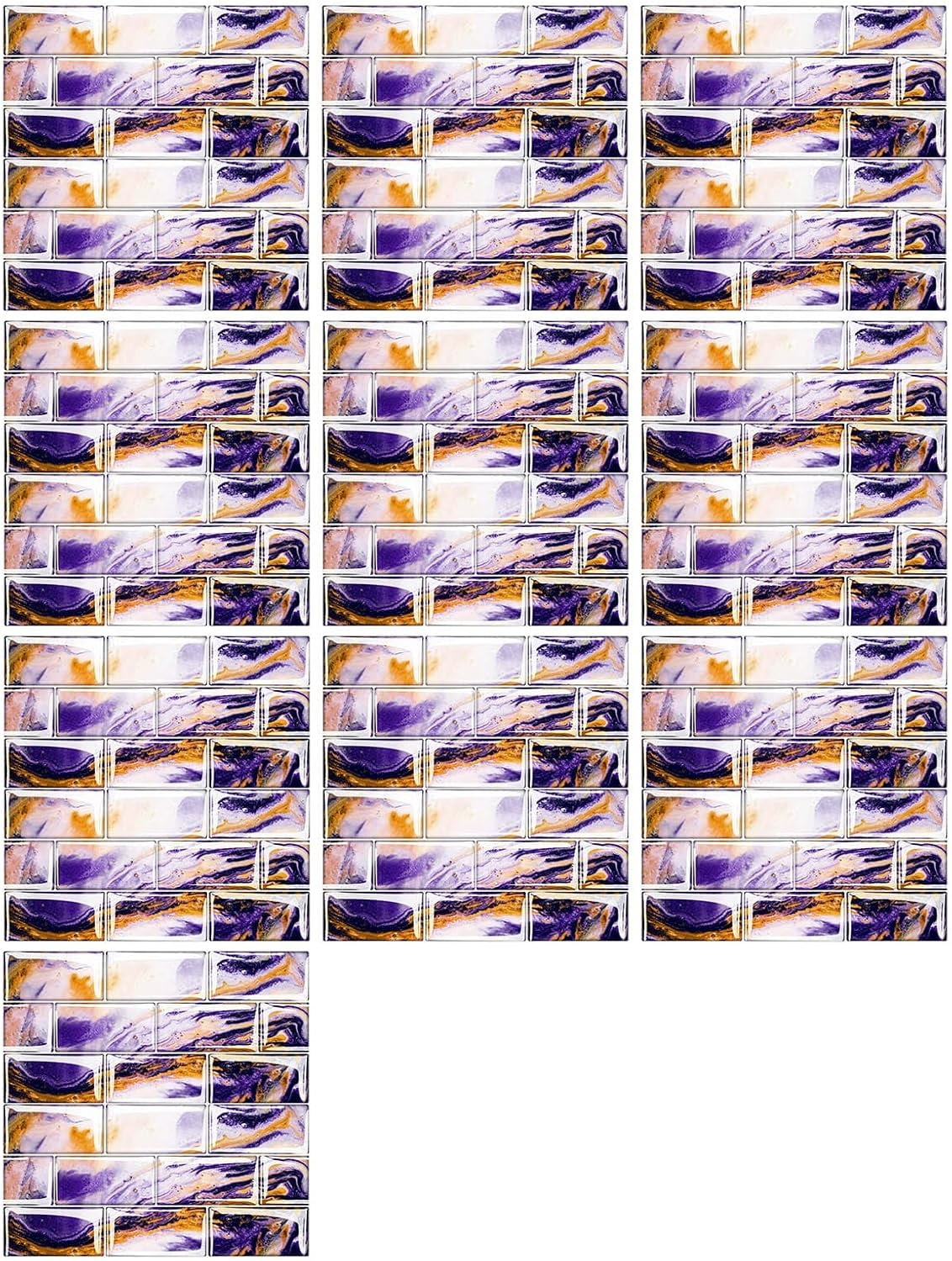 CAC10 Sheet Peel and Stick Wall Tile Stickon Tile for Kitchen