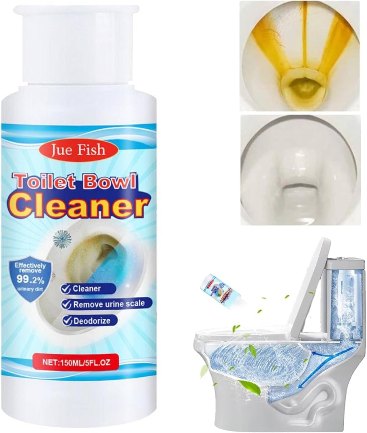 CAC150ml Splash Foam Toilet Cleaner, Splash Toilet Bowl Cleaner