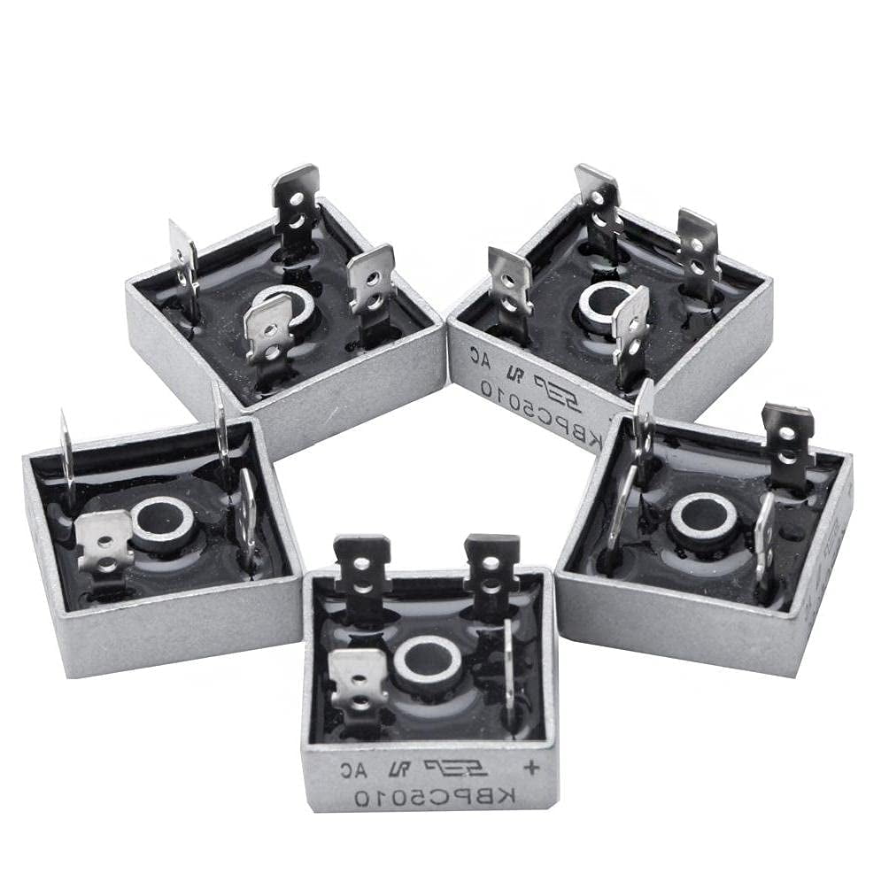 CAC5 x KBPC5010 1000V 50A Metal Case 4 Pin Single Phase Diode Bridge