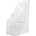 CACAcrylic Brochure Holder 3 Tier Clear Literature Organizer Magazine