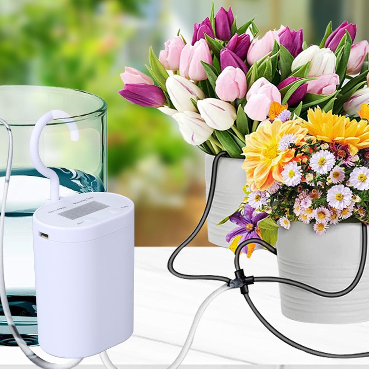 CACAutomatic Drip Irrigation Kit,Plant Self Watering System Automatic