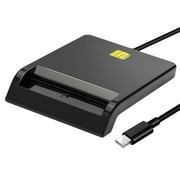 CAC Card Reader, EEEkit USB C Smart Card Reader Compatible with CAC PIV ID Cards for Windows Mac OS Linux