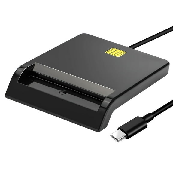 CAC Card Reader, EEEkit USB C Smart Card Reader Compatible with CAC PIV ID Cards for Windows Mac OS Linux