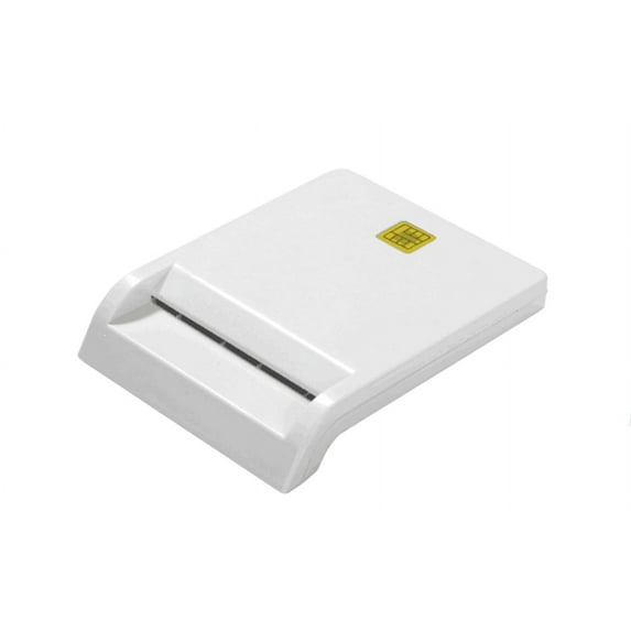 CAC Card Reader Military, CAC Reader, Smart Card Reader DOD Military USB Common Access CAC, Compatible with Windows, Mac OS and Linux, Plug N Play, Compatible with Smart Chip Cards , White