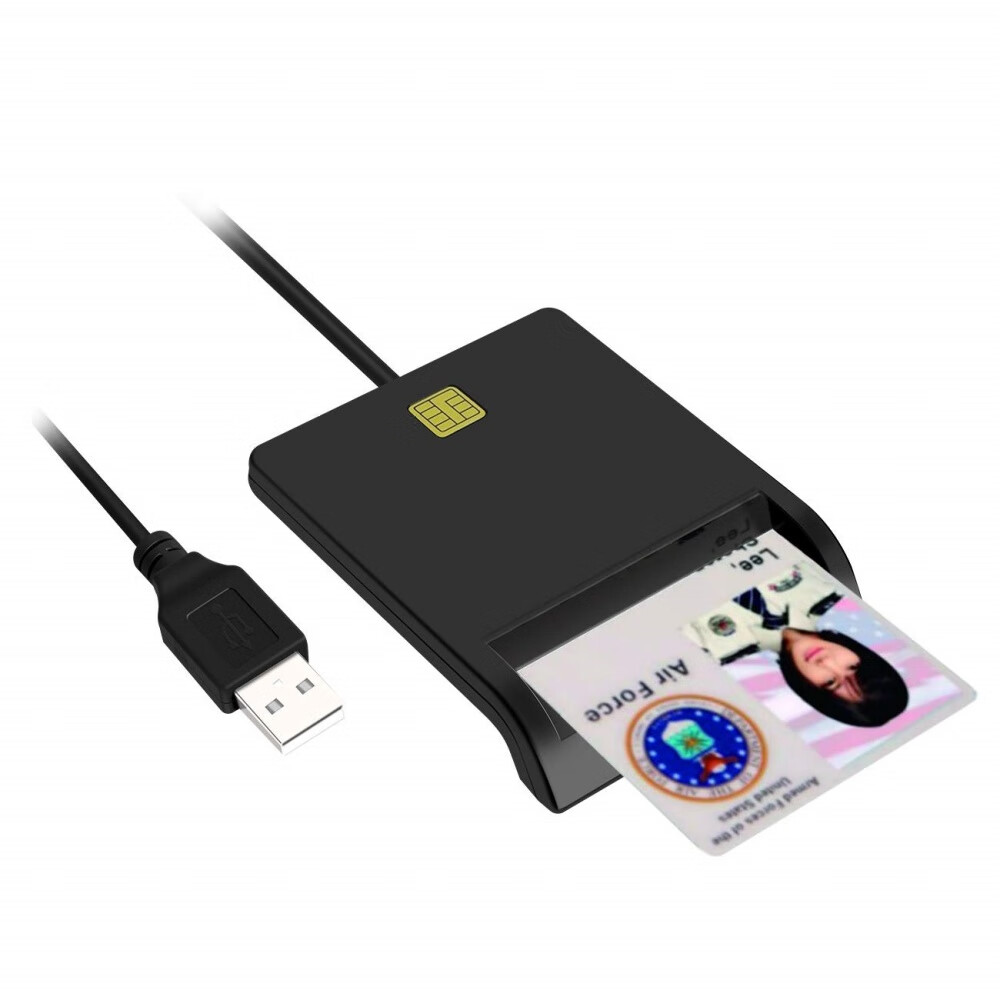 CAC Card Reader Military,Smart Card Reader DOD Military USB Common Access CAC,Compatible with Windows,Mac OS and Linux