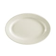 thumbnail image 1 of CAC China REC-13 Rolled Edge 11-1/2 by 8-1/4-Inch Stoneware Oval Platter, American White, Box of 12, 1 of 4