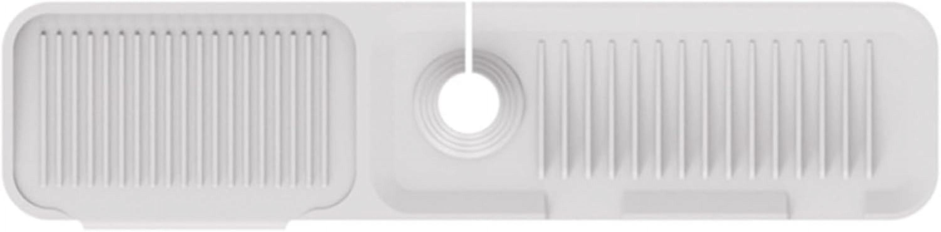 CACDiy Cut Faucet Handle Drip Tray Silicone Drain Mat Kitchen Sink