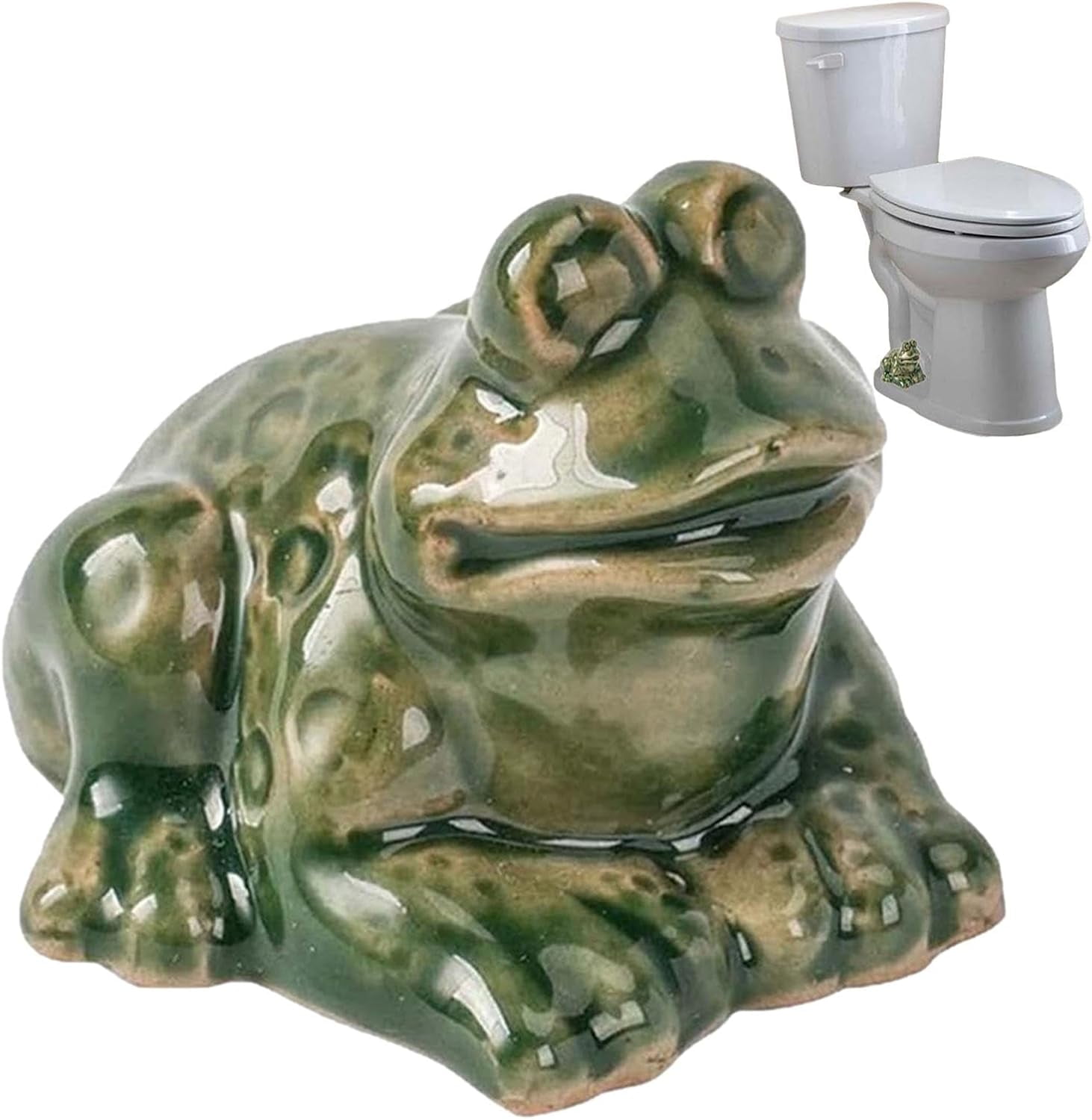 CACFrog Toilet Bolt Covers, Frog Ceramic Toilet Bolt Covers, Frog