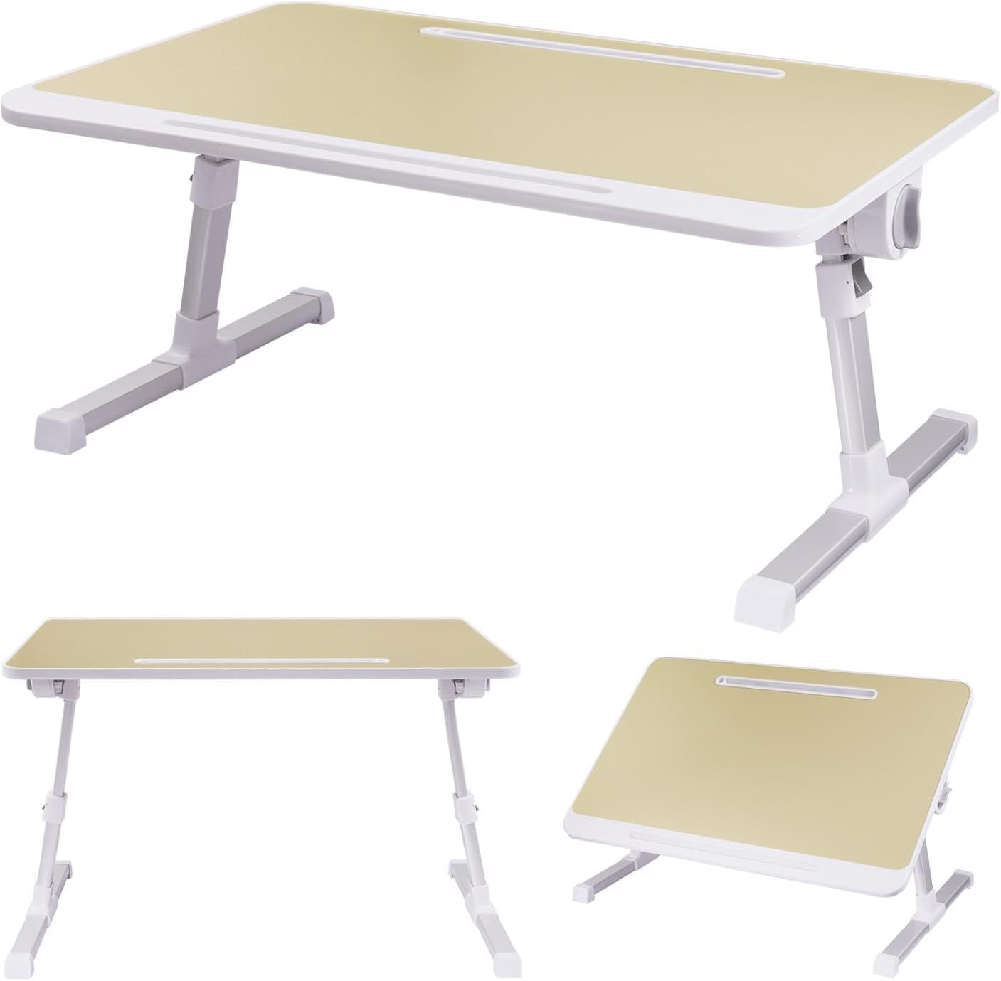 CACLaptop Desk for Bed Angle & Height Adjustable Laptop Table for
