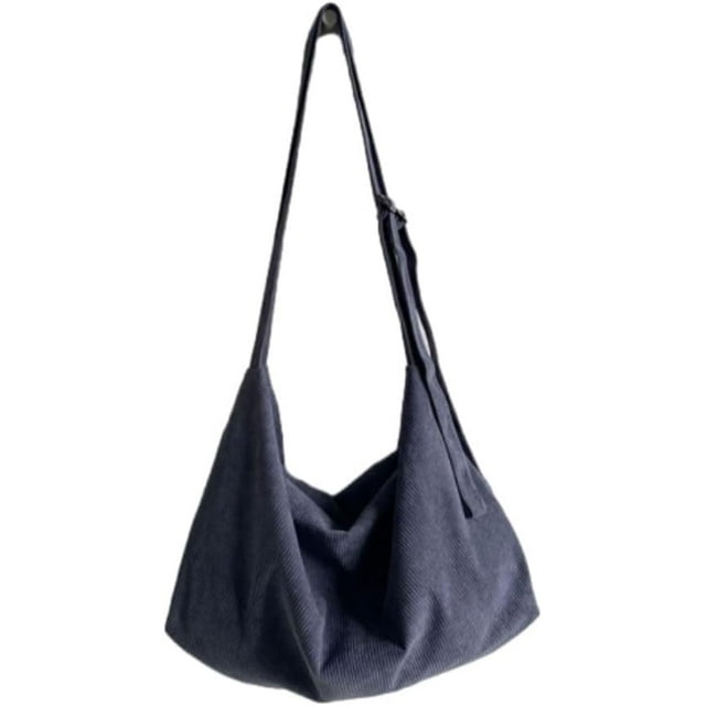 CACLarge Crossbody Bag Corduroy Hobo Bag Grunge Hobo Bag**