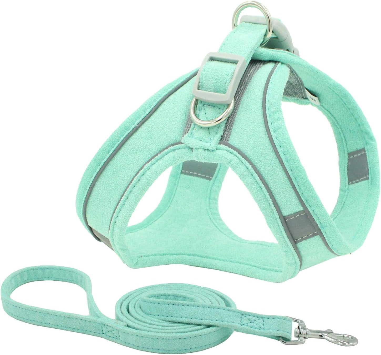 CACPet Cat Safety Vest Dog Harness No Pull Adjustable Traction Rope