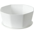 CACPlastic Plant Pots for Plants with Saucers Indoor Plastic Planters