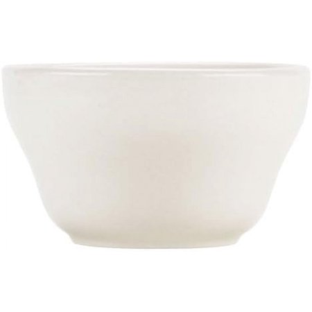CAC REC-46 American White (Ivory / Eggshell) Wide Rim 6 oz. Rolled Edge China Bouillon Cup - 36 / Ca
