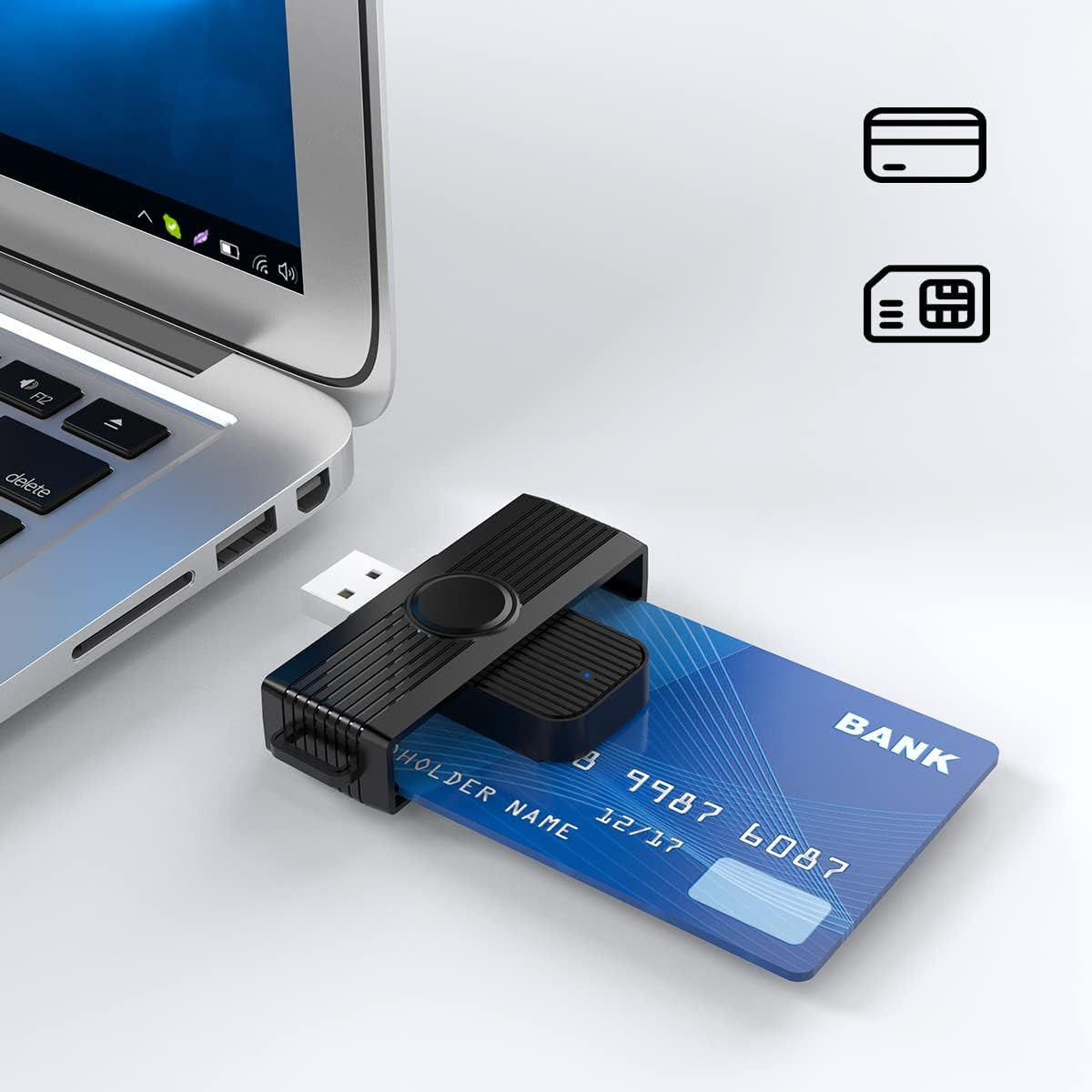 CAC Reader, DOD Military USB Common Access CAC Reader, Smart Reader