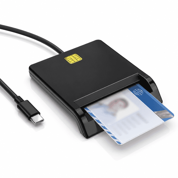 CAC Smart Card Reader,TSV DOD Military USB C Common Access Card Adapter Fits for ID IC Chip Card