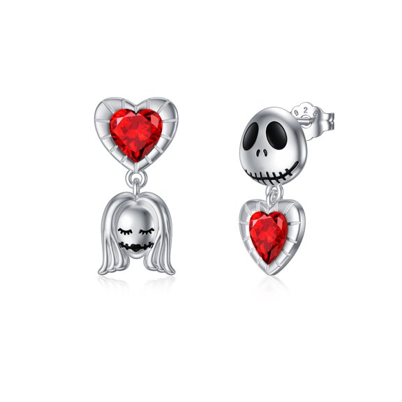 CACA LADY Celtic earrings Halloween earrings Sterling silver earrings Mushroom earrings Skull earrings Women's Christmas jewelry