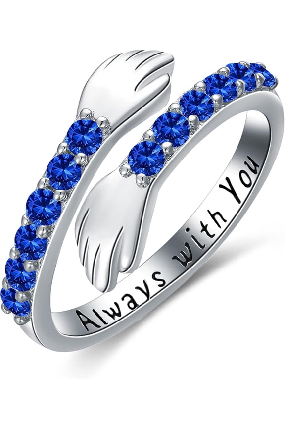 Hug Ring 925 Sterling Silver Rings Gold Plated Hugging Hand Jewelry Couple Hugs Finger Ring Vermeil Adjustable Best Friend Rings Friendship Valentine's Day for Women 2