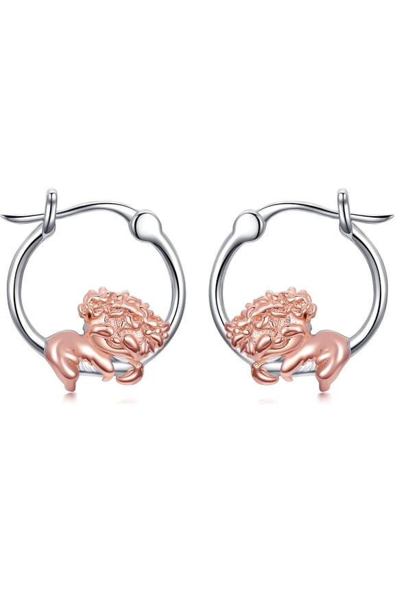 Sloth Earrings 925 Sterling Silver for Women Cute Animal Sloth Hoop Earrings Cute Hoop Earrings Sloth Jewelry as Exquisite Christmas Holiday Jewelry Sloth Gifts for Sloth Lover