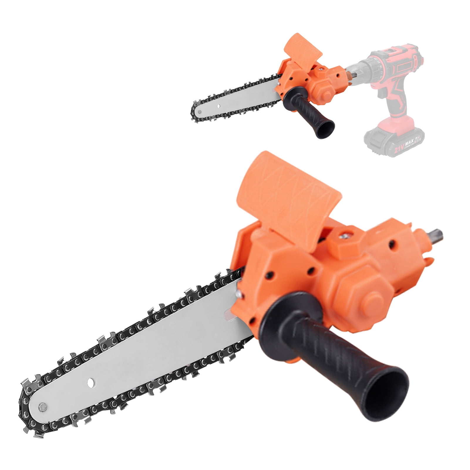 CACAGOO 6 Inch Electric Drill Modified To Electric Chainsaw Tool
