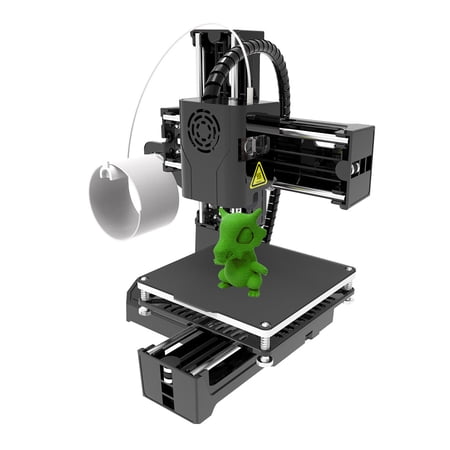 CACAGOO EasyThreed 3D Printer for Kids Mini Desktop 3D Printer 100x100x100mm Print Size No Heated Bed One-Key Printing with TF Card PLA Sample Filament for Beginners Household Education