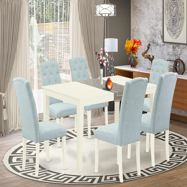 CACE6MAH10 Capri Dining Room Set Contains a Rectangle Kitchen Table
