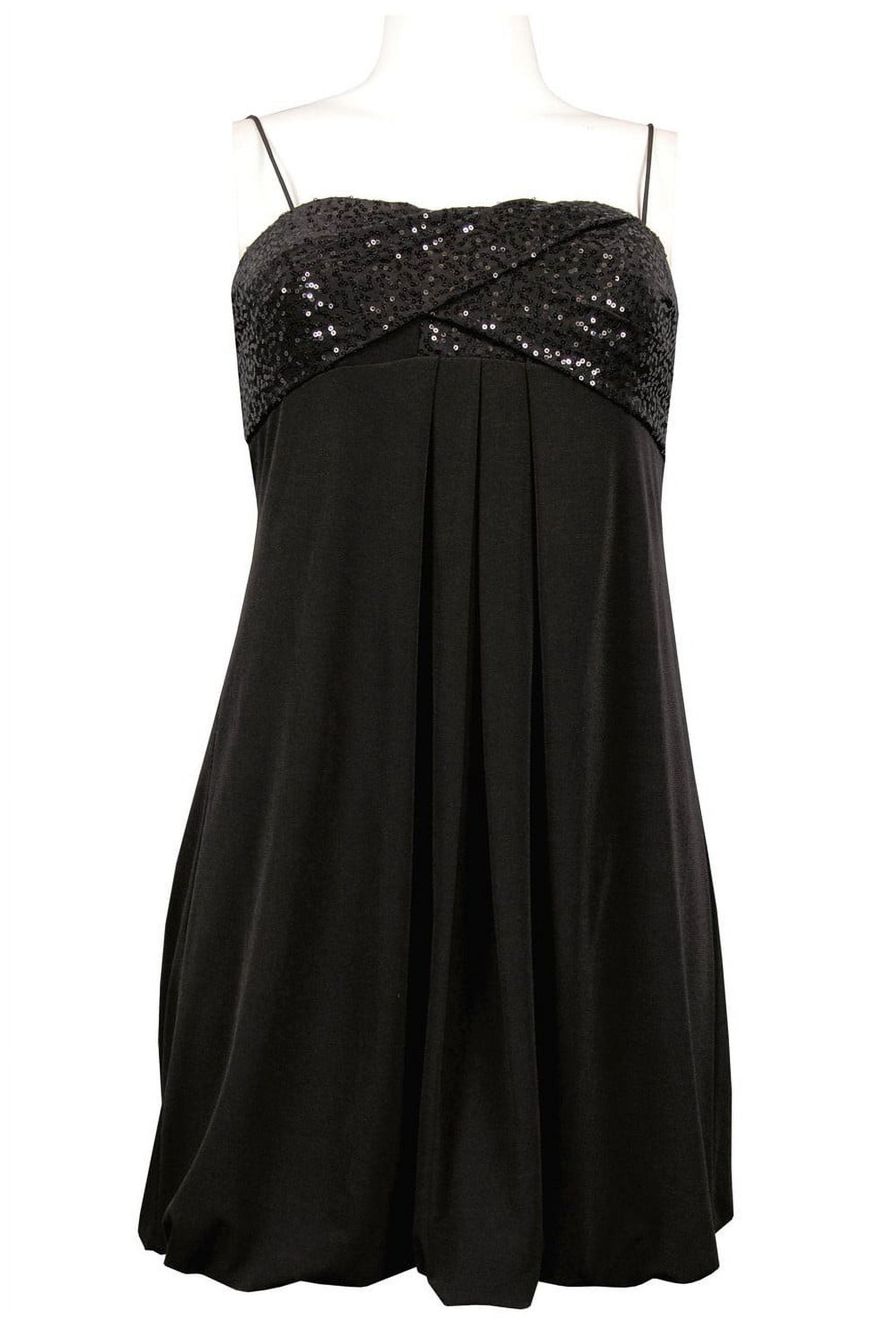 CACHET JERSEY BABYDOLL DRESS WITH SEQUINED BODICE - Walmart.com