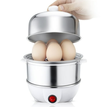 CACHOO 14-Egg Electric Cooker for Soft, Medium, Hard Boiled Eggs, Vegetables, Dumplings, with Boil-dry Protection