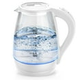 thumbnail image 1 of CACHOO Electric Kettle - 1.7L Hot Water Boiler - Glass Tea kettle with Wide Opening, LED, Auto Shut-Off & Dry Boil Protection, White, 1 of 8