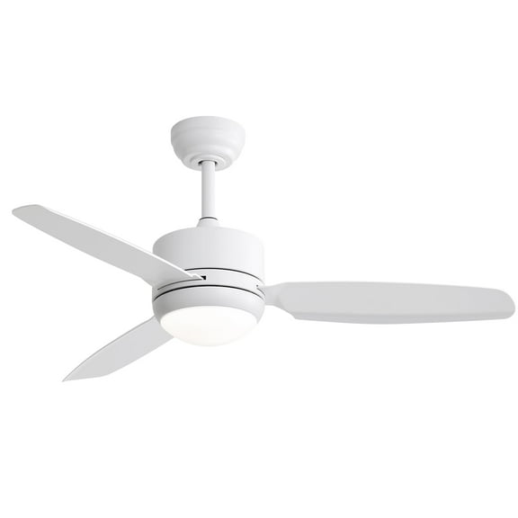 Sofucor 46-Inch Flush Mount Ceiling Fan with LED Lights and Remote, Modern, Indoor/Outdoor
