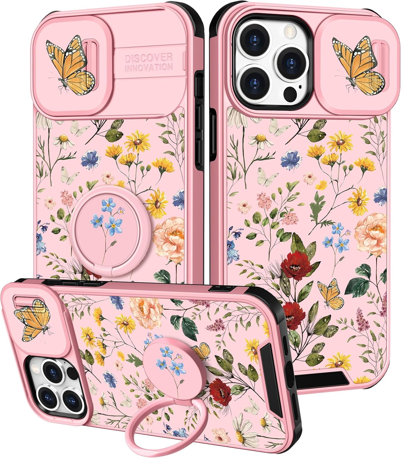 Cacoco In For Iphone Pro Max Case For Women Girls Cute Flower Phone Cover Girly Pretty