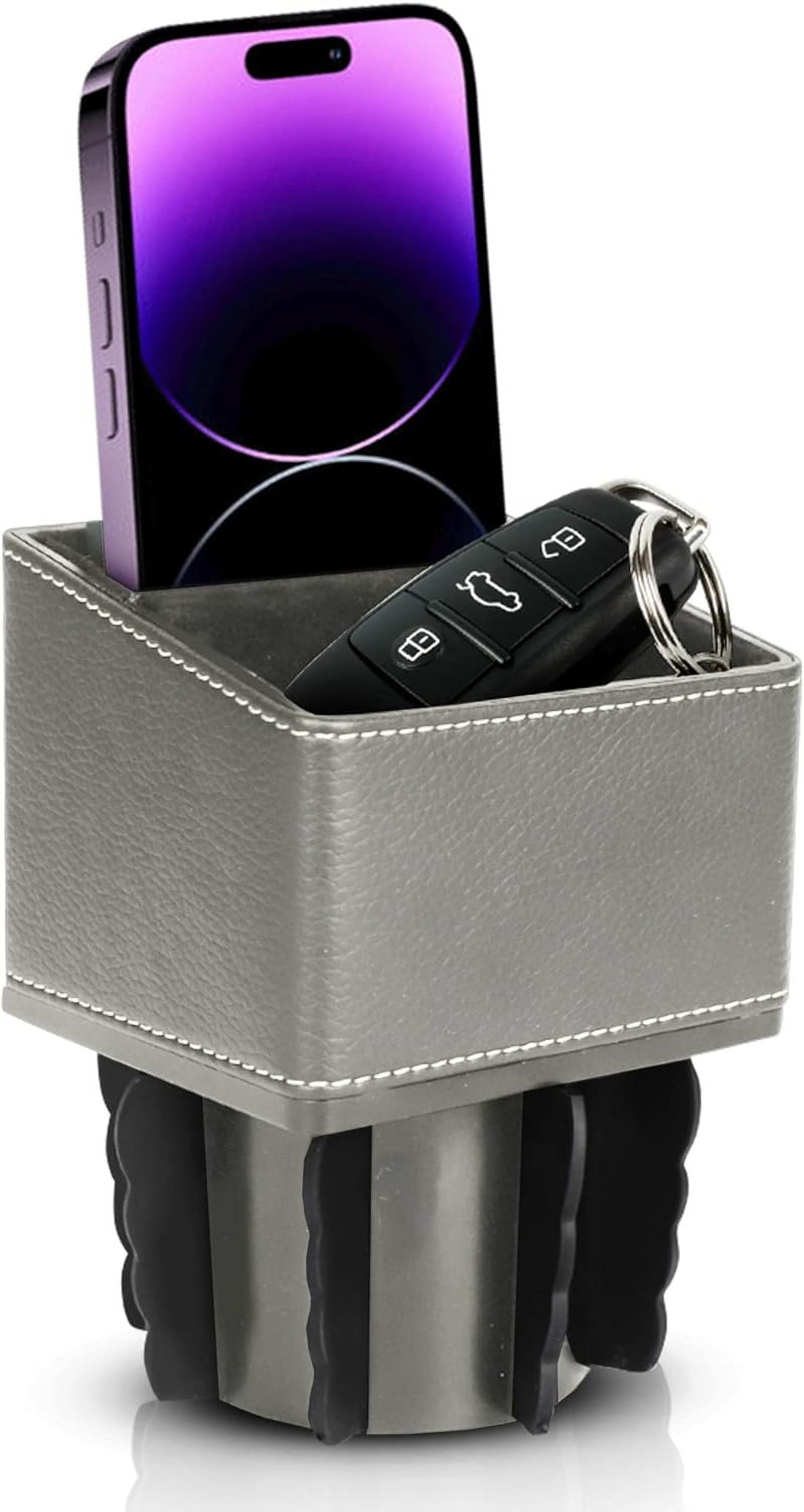 CACOCO-Car Phone Holder & Key Storage Expander For Cupholder ...