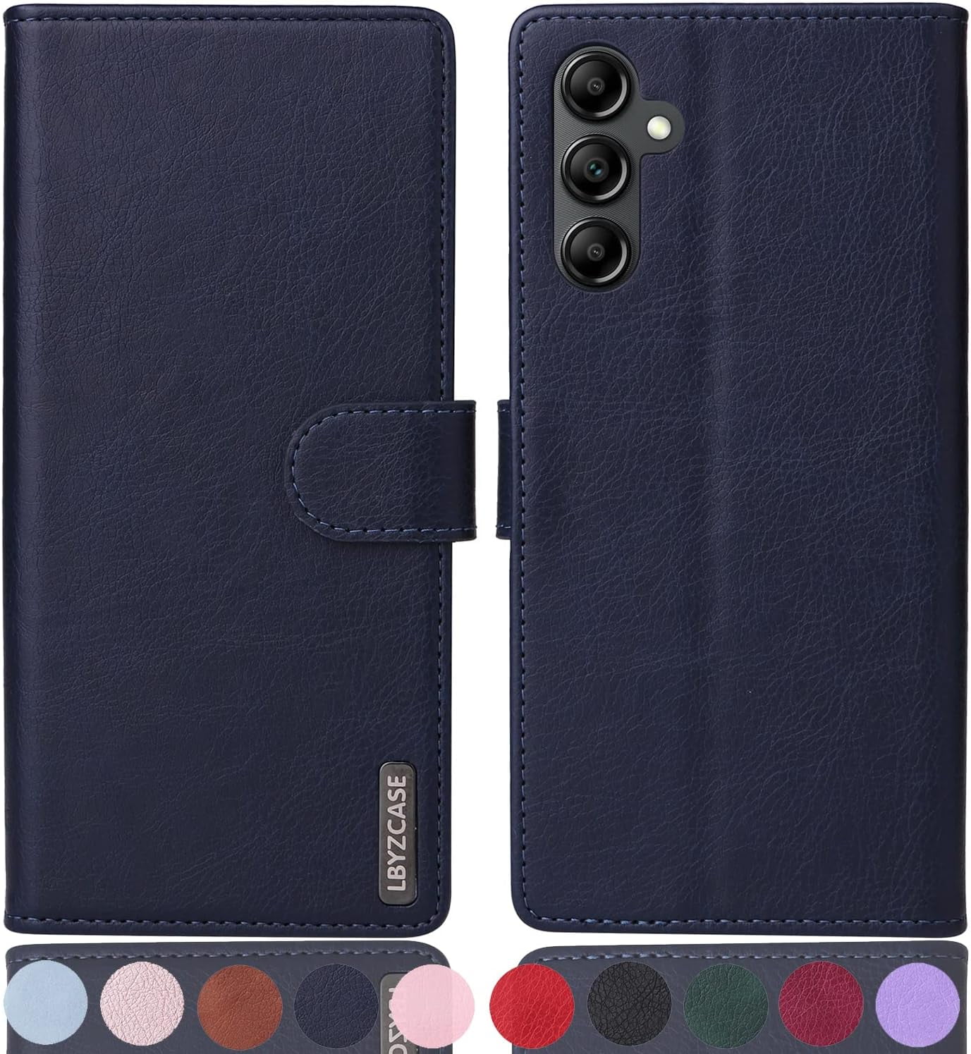SEAHAI Leather Folio Case For Honor 200 Pro 5G, Premium PU Flip Wallet Protective Case, Shockproof Mobile Phone Case With Stand Function, Card Slot, RFID Protection, Magnetic, Black - View #9