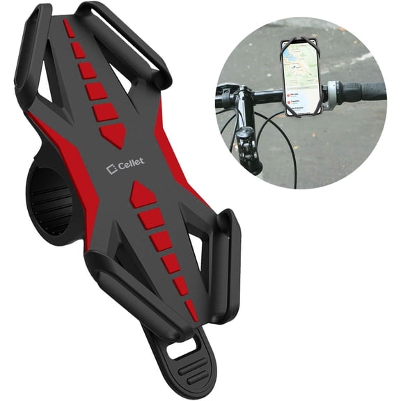 CACOCO-Universal Bicycle Phone Mount, Orange, Compatible With Iphone Xr, Samsung Galaxy S10, Motorola Moto Z3, And More