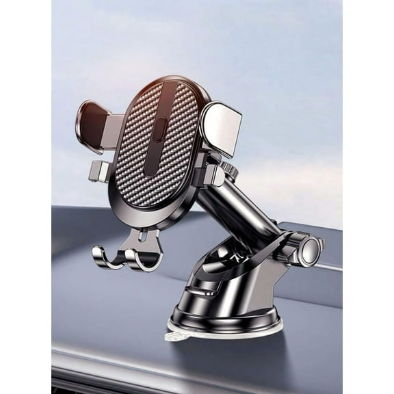 CACOCO-Universal Cell Phone Holder For Car - One Touch Mount, 360 Degree Multi-View Angle, Telescopic Pole, Anti-Slip Grip, Suitable For All Phone Models 4"-7"