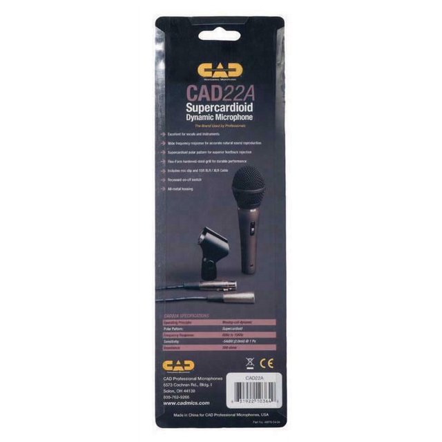 CAD 22A Professional Dynamic Microphone